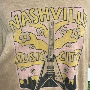 Oat Collective Brown Acid Nashville Music City T Shirt Women’s XL